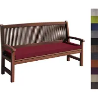 Sunnypillow Bankauflage Stuhlkissen mit abnehmbarem Bezug Bankkissen Bankpolster Polsterauflage Auflage für Gartenbank viele Farben und Größen zur Auswahl (160 x 30 x 5cm, Rot)