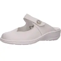 Waldlaufer Clogs in weiss/weiss kombi, Gr. 4.5