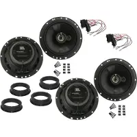 DSX JBL 3 Wege Lautsprecher Set für VW Golf 4 Baujahr 1997 - 2006 Tür Vorne und hinten 960 Watt