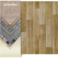 Primaflor PVC Bodenbelag TACUTO - Eiche chalet - 4,00m x 4,00m - Meterware - Vinyl-Boden in Holzdekor, Dielen für Küche, Wohn- und Badezimmer, Hochwertige Auslegware, Anti-Rutsch Oberfläche