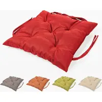 Sunnypillow Bankauflage Stuhlkissen Bankkissen 40 x 40 cm Sitzkissen für Hollywoodschaukel Polsterauflage Auflage für Gartenbank viele Farben und Größen zur Auswahl Rot