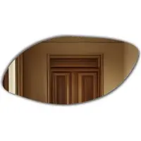 Alasta Unregelmäßiger LED-Badspiegel - 200x100 - MASKAT Vertikal, mit Beleuchtung