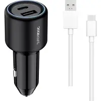 OPPO Original Find X8 X7 X6 80W SuperVOOC Dual USB Kfz Adapter Schnellladegerät mit USB-C Kabel
