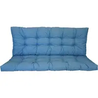 Rattani Premium Kissen , Polster für Hollywoodschaukel , Gartenschaukel , Gartenbank B 120 cm , Fb. Colore turchese ( türkis )