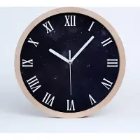 Tulup Holzuhr 25fi cm wanduhr - weiße Spitzen - Konstellation