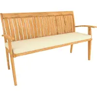 Pokar Bankauflage Bankkissen mit Abnehmbarem Bezug , Farbe:Beige, Größe:200x50