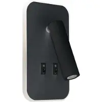 Licht-Erlebnisse LED Wandspot Aluminium verstellbar Schwarz eckig warmweiß 3000 K 730 lm Wandleuchte