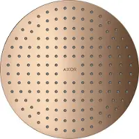 Hansgrohe AXOR ShowerSolutions Kopfbrause 250 1-jet, Decke-Aufputz, 35287300, Farbe: Polished Red Gold