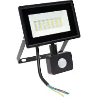 Spectrum LED Spectrumled Aussenwandleuchte Fluter IP65 schwarz 20W LED 2000Lumen 230V 4000K inkl. Bewegungsmelder