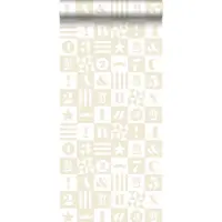 ESTAhome Tapete Blöcke Beige 53 cm x 10,05 m 138727