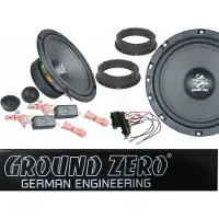 DSX Ground Zero passend für VW Golf 4 IV Polo Fox Lautsprecher System 2 Wege Tür Vorn 300 Watt