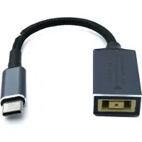 System-S USB 3.1 Kabel 15 cm Typ C Stecker zu Lenovo Square Buchse geflochten