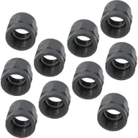 Haf 10x PVC Fittings Gewindemuffe mit 1 1/4" | Innengewinde x Innengewinde | Übergangsmuffe aus grauem PVC-U | PN16 für PVC Rohr, Schwimmbad & Teich