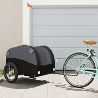 Prolenta Maison Exclusive - Fahrradanhänger Schwarz 45 kg Eisen