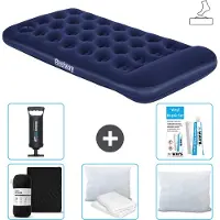 Bestway Luftmatratze - 1 Person - 99 x 188 x 28 cm - Blau - Inklusive Zubehör