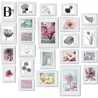 Bomoe BILDERRAHMEN Blossom Kunststoff Weiß (24tlg)