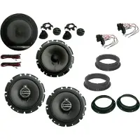 DSX Pioneer Lautsprecher Set für VW Touran 1T Bj 03-15 Tür vorne hinten 550 Watt