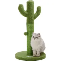 Acaza Kratzbaum – Kratzbaum für große Katzen – 75 cm – Grün – Katzenbaum – Kratzbaum für Katzen – Katzenkratzbaum – Kratzbäume – Kaktus-Kratzbaum