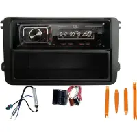 DSX JBL Bluetooth USB Aux In SD Karten Radio passend für VW Golf 5 6 03-12 + Hebel