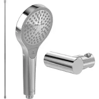 Villeroy & Boch Verve Showers Handbrause-Set (3 in 1 Bundle), Chrom