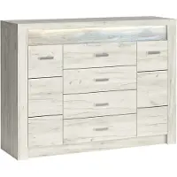 Lomadox Sideboard modern in Esche weiß INGENIO-161