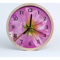 Tulup Holzuhr 20fi cm wanduhr - stilvolle Blumen