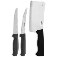 Pirge Butcher's Metzgermesser Set 3 TLG - Hackbeile und Ausbeinmesser - Knochenbeil