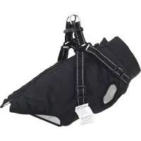 Syfax Hundemantel Schwarz L24 Fleece und Polyester