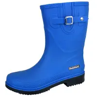 Bockstiegel Damen Gummistiefel Regenstiefel Lotte-K – Kurzstiefel Gummistiefel für Frauen mit Zierschnalle in Kobalt Blau Größe 41