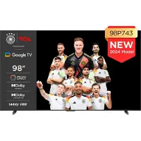 TCL 98P743X1 LED-Fernseher 248 cm/98 Zoll, 4K Ultra HD, Google TV, Smart-TV, HDR, 144Hz, Dolby Vision, Apple TV, Game Master