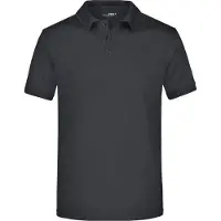 James & nicholson Funktionelles Polo für Freizeit und Sport black, Gr. L