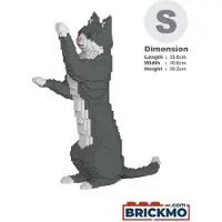 Jekca Bricks Grey Tuxedo Cat 05S ST19GTC05