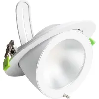 LEDKIA LED Downlight Einbaustrahler 48W Schwenkbar Rund Chip 120 lm/W Schnitt Ø 200 mms No Flicker No Flicker 6000K Kaltweiß
