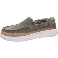 Fusion Leinenschuh Grün