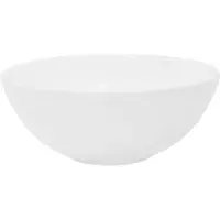 LuxeBath Waschbecken Aufsatzwaschbecken Rund, Ø 28x11,6 cm, Weiß, aus Keramik
