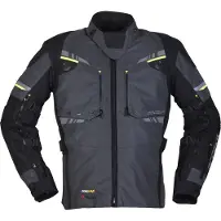 Modeka Taran Flash Motorrad Textiljacke, schwarz/grau, L