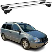 Omac Dachträger Grundtäger für Kia Carnival 2005-2014 75kg Alu Silber 2 tlg