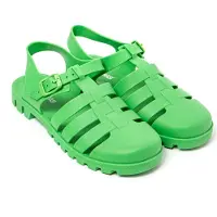 Brasileras Damen Zehensandalen mit rutschfester Sohle bequem schuhe strand/schwimmbad/stadt grün 40 EU - UBSIP