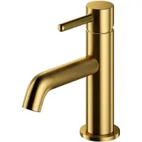 Omnires y - wastafelkraan, geborsteld goud