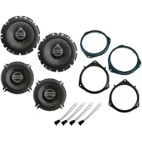 DSX Pioneer Lautsprecher Set für Opel Corsa C X01 Bj 00-03 Tür vorne hinten 550 Watt