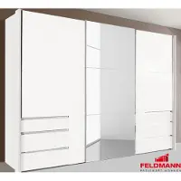 Wimex Schwebetürenschrank Schlafzimmerschrank Level 3-türig weiß 300cm