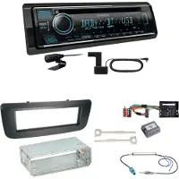 Kenwood KDC-BT760DAB Bluetooth Digitalradio Einbauset für Skoda Fabia 2 Roomster