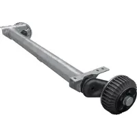 Al-Ko Gebremste Achse 1500 kg 1260 mm für schwere Anhänger und Autotransporter