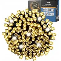 Kaufland Weihnachtsbaum Lichter 500 Led 33M Weiss Warm+Kalt Blinken Bei 230V 3M Kabel/Internet