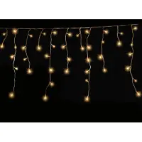 Gartenpirat LED-Eisregen-Lichterkette LED Beleuchtung Lichterkette Eisregen : 12 m : Warmweiß