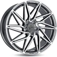 KESKIN 19 Zoll Alufelge KT20 Future 19"x8.5" 5x112 PCD ET30 72.60mm Felge Palladium Frontpoliert