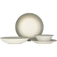 Bonna Geschirrset (Medium) - Sway - 24 teilig - 6 Personen - Porzellan