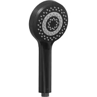 Kludi DIVE S Handbrause, Eco, mit Kalkschnellreinigung, mit drei Strahlarten, 6883039-00, Farbe: Mattschwarz