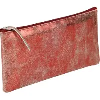 Clairefontaine 4x Ruby Flaches Schlampermäppchen 22x11cm glänzend rot 410069C