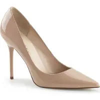Pleaser CLASSIQUE-20 Damen Pumps von , Beige , EU 40, US 10